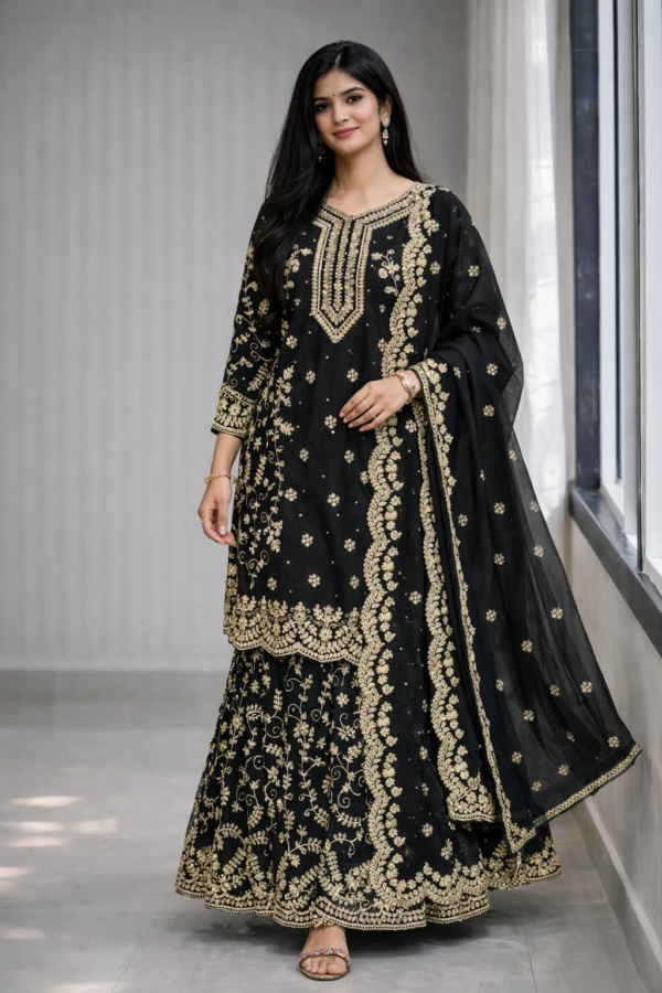 Designer Top and Plazzo set