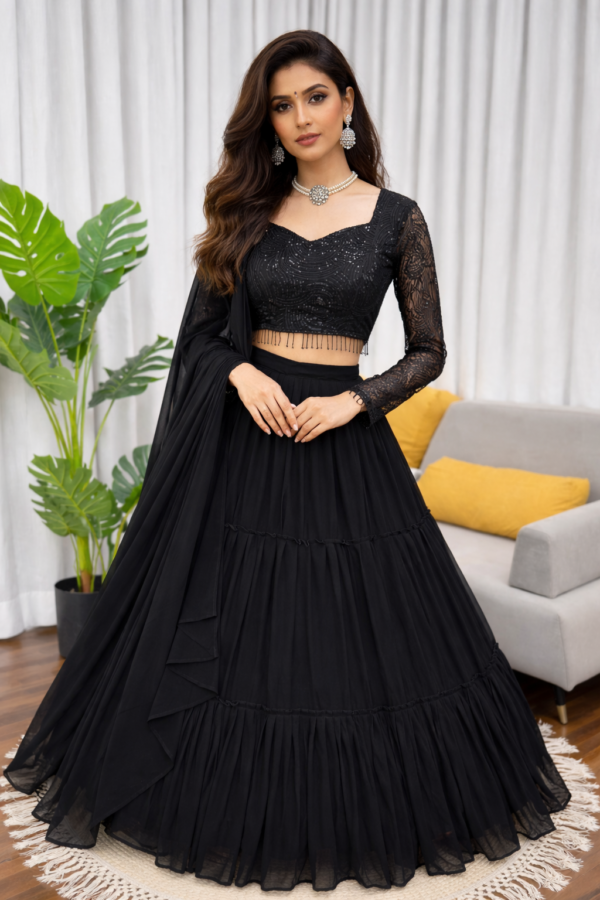 FOUX Georgette Lehanga Choli