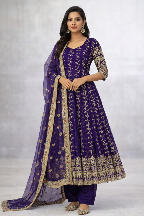 Anarkali Gown Faux Georgette