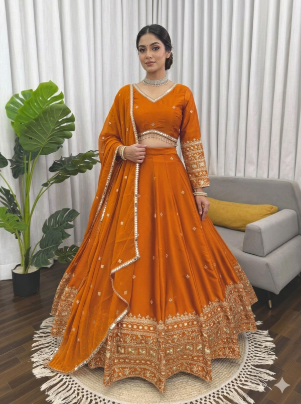 Japan Satin Designer Lehenga Choli