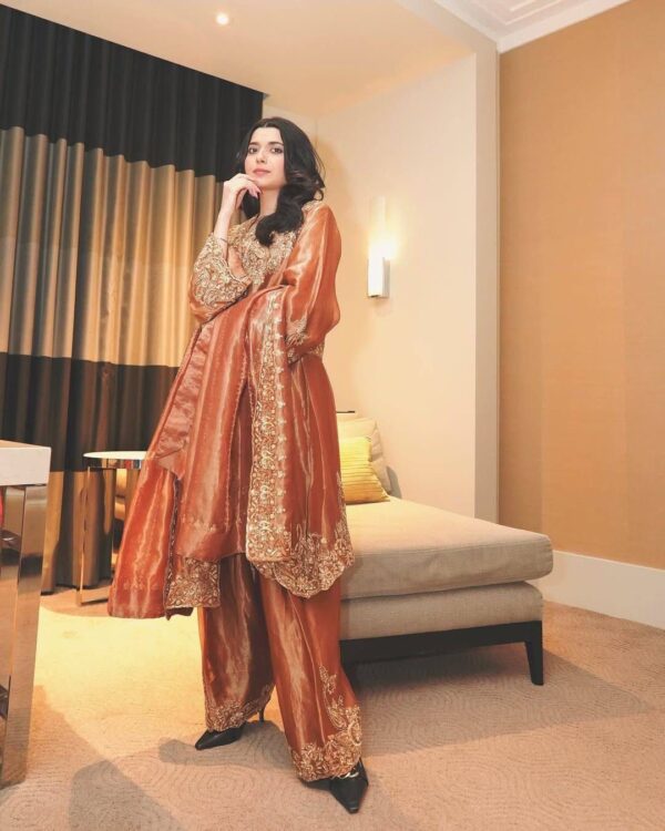 Kurti Palazzo set fendy silk