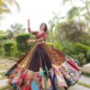 Multicolor patchwork lehenga choli with designer flared skirt festive ethnic wear for women