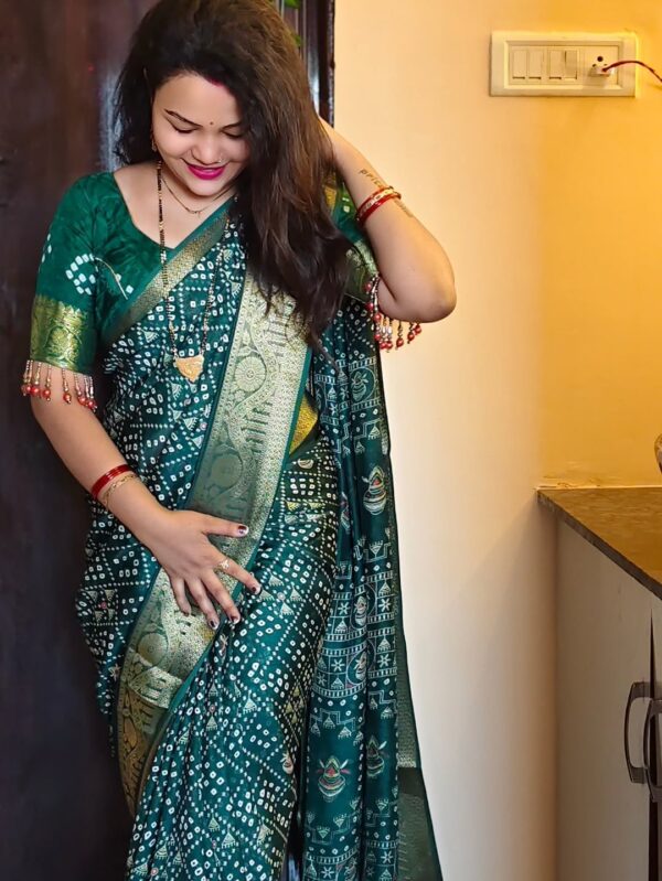 Magenta silk saree with gold zari motifs and border for women festive and traditional wear for women festive wear