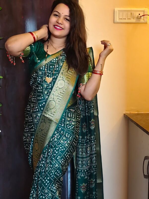 Magenta silk saree with gold zari motifs and border for women festive and traditional wear for women festive wear