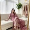 Dusty pink sharara suit with embroidery and dupatta for women festive and wedding wear for women festive wear
