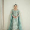 sea green embroidered kurta palazzo set with dupatta for women festive and wedding wear outfit for women festive wear