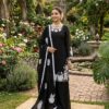 Elegant Black Embroidered Kurta Palazzo Set with Dupatta for women festive wear