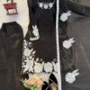 Elegant Black Embroidered Kurta Palazzo Set with Dupatta for women festive wear