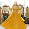 Mustard Yellow Designer Lehenga Set with Embroidered Jacket for women festive wear