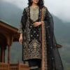 Elegant Black Gym Silk 5mm Sequence & Zari Embroidered Kurta Set with Dupatta for women festive wear