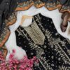 Elegant Black Gym Silk 5mm Sequence & Zari Embroidered Kurta Set with Dupatta for women festive wear