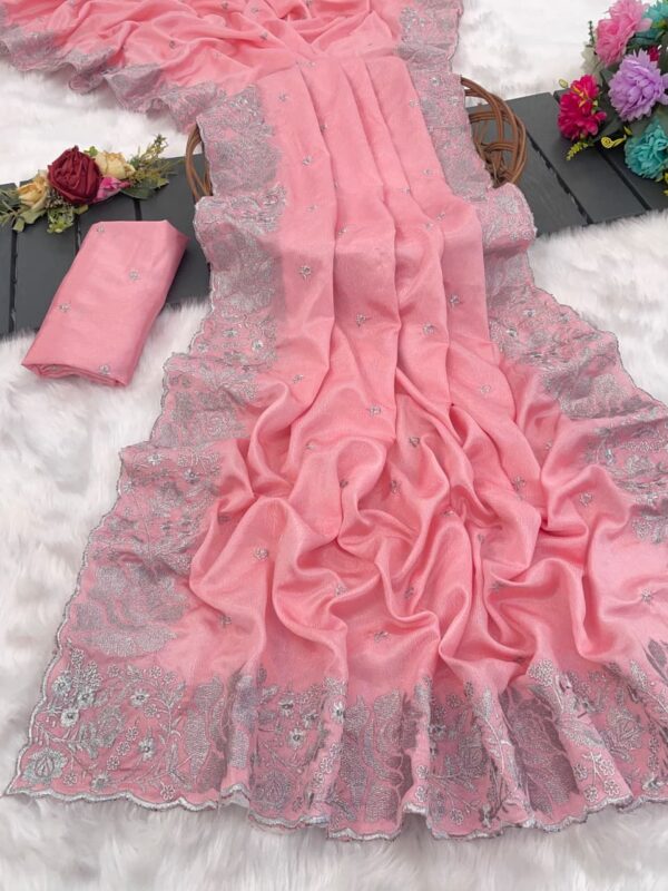 soft silk embroidered suit set with dupatta multi color collection for women for women festive wear