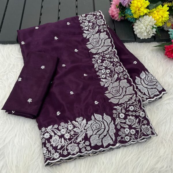 soft silk embroidered suit set with dupatta multi color collection for women for women festive wear