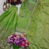 Lime Green Chinon Silk Sharara Set with Heavy Embroidery & Dupatta – Festive Wear for women festive wear