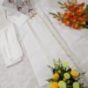 white embroidered straight suit with dupatta for women elegant festive ethnic wear for women festive wear