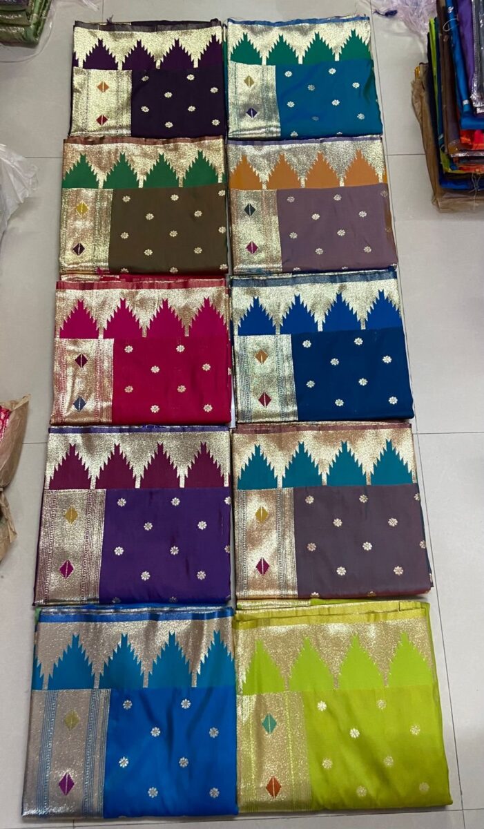 Home paithani silk saree with premium zari weaving for women festive wear