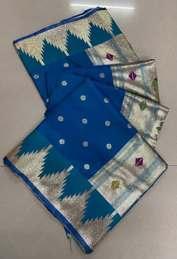 paithani silk saree with premium zari weaving for women festive wear