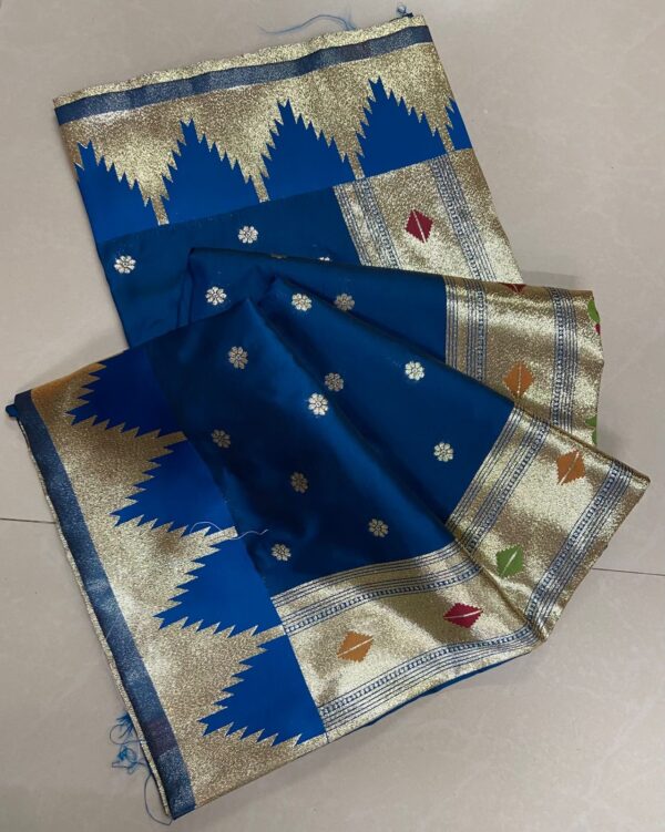 paithani silk saree with premium zari weaving for women festive wear