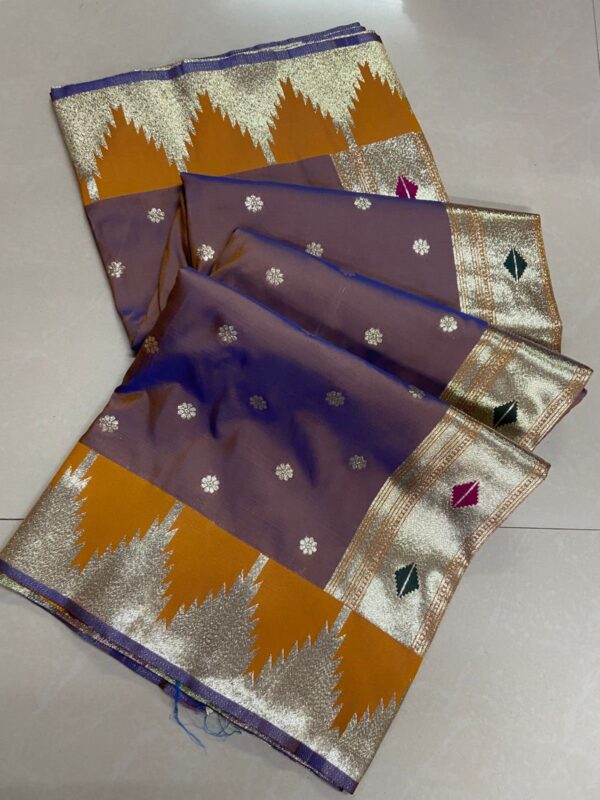 paithani silk saree with premium zari weaving for women festive wear