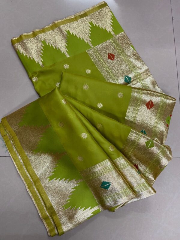 paithani silk saree with premium zari weaving for women festive wear