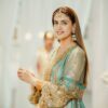 sea green embroidered sharara suit with dupatta for women wedding party wear for women festive wear