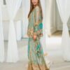 sea green embroidered sharara suit with dupatta for women wedding party wear for women festive wear