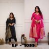 pink ethnic suit with jacquard dupatta for women festive traditional wear for women festive wear