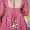 Dusty pink anarkali suit with dupatta for women festive party wear for women festive wear
