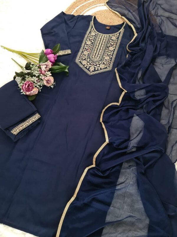 Wine Rayon slub Embroidered Kurta Set with Dupatta Elegant Festive Wear for women festive wear