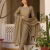 Wine Rayon slub Embroidered Kurta Set with Dupatta Elegant Festive Wear for women festive wear