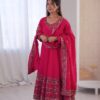Elegant Pink Embroidered Anarkali Suit for Women for women festive wear