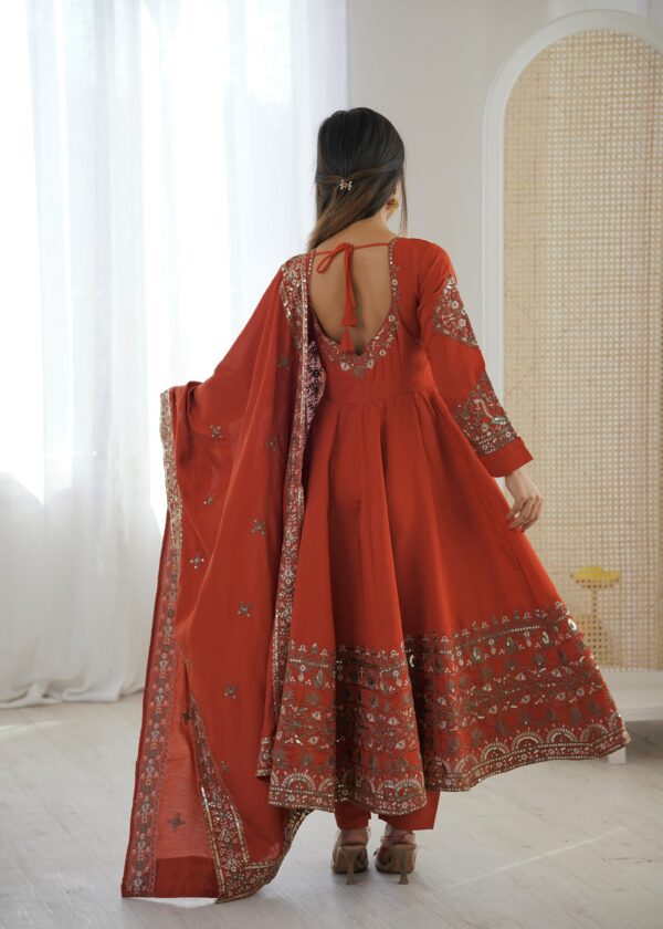 Elegant Pink Embroidered Anarkali Suit for Women for women festive wear