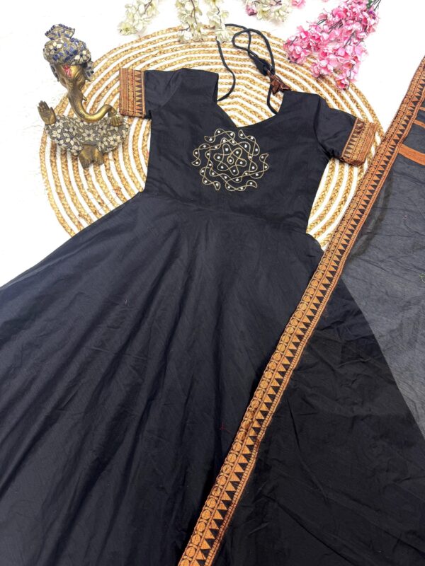 Pattu Cotton Traditional Kurta Set with Jacquard Border Dupatta  Festive Wear for women festive wear