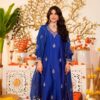 Viscose Chanderi Kurta Set with Organza Dupatta for women festive wear