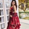 Fendy Silk Anarkali Gown Sharara Set with Heavy Embroidery for women festive wear