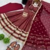 Anarkali Gown Set with Heavy Lace Work & Georgette Dupatta for women festive wear