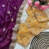 Space Silk Saree with Embroidered Blouse for women festive wear