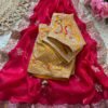Space Silk Saree with Embroidered Blouse for women festive wear