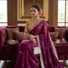 Space Silk Saree with Embroidered Blouse for women festive wear