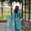Pure Cotton Kurta Set with Chanderi Dupatta for women festive wear