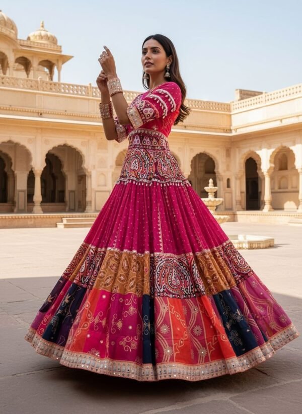 Navratri Special Muslin Cotton Chaniya Choli with Dupatta for women festive wear