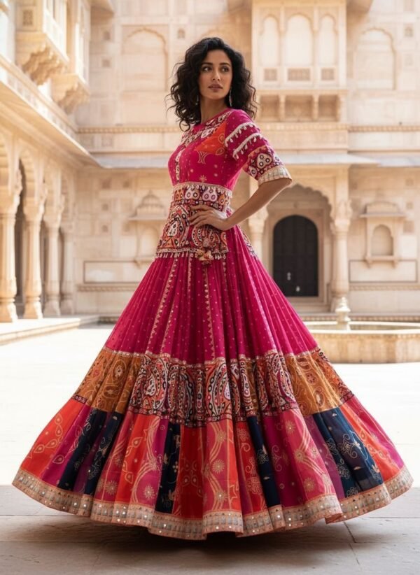 Navratri Special Muslin Cotton Chaniya Choli with Dupatta for women festive wear