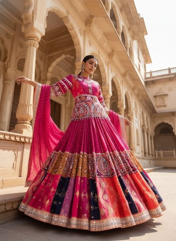 Navratri Special Muslin Cotton Chaniya Choli with Dupatta for women festive wear