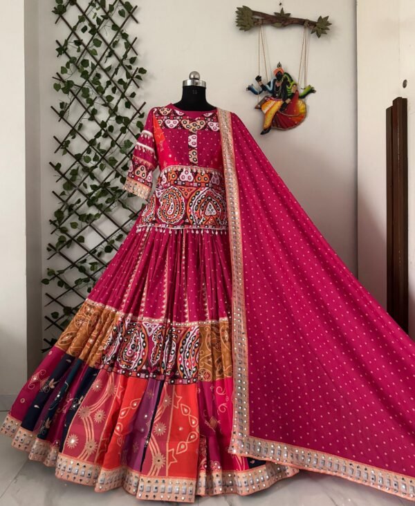 Navratri Special Muslin Cotton Chaniya Choli with Dupatta for women festive wear
