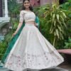 designer tissue silk lehenga choli with embroidered dupatta