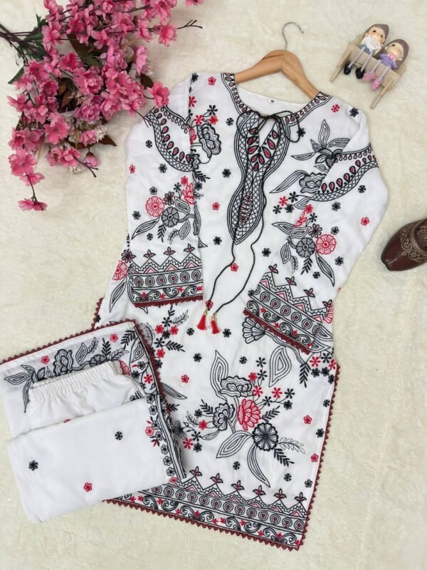 premium muslin kurti palazzo set designer ethnic wear
